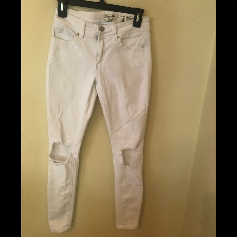 White distressed Indigo Rein jeans